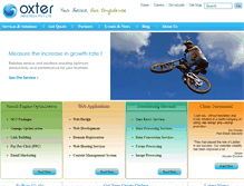 Tablet Screenshot of oxterinfotech.com